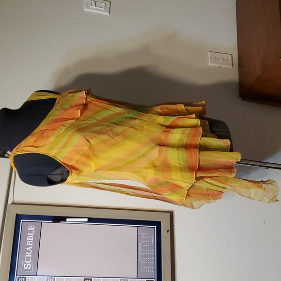 Silk Top in Citrus Colors, Sz M - Picture 4 of 16